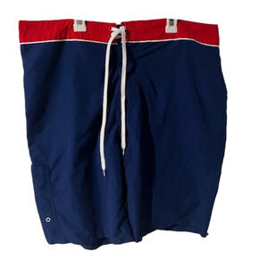 Old navy navy and red bathing suit